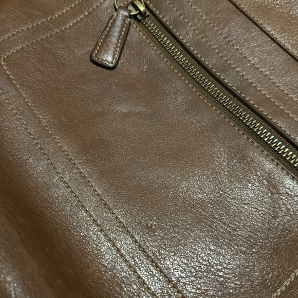 Vintage Coach Chelsea Convertible Strap All Leather Bag-EUC-Cognac Tabacco Brown - Picture 16 of 17